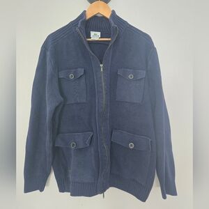 Lacoste Navy Pocket Detail Sweater